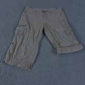 Kuhl Pants Womens 12 Beige Kontra Capri Cargo Roll Up Outdoor Hiking Gorpcore
